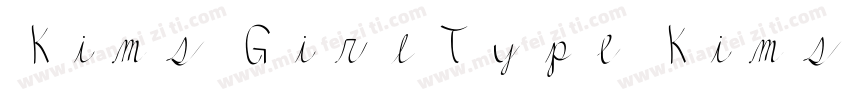 Kims GirlType Kims GirlType字体字体转换